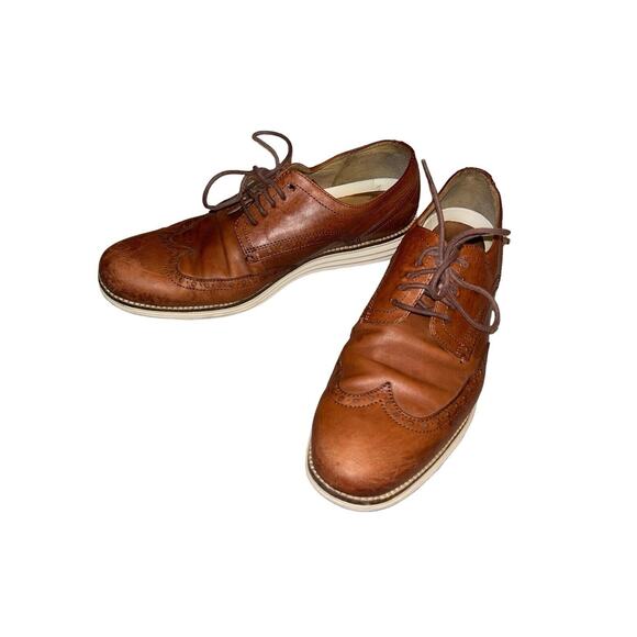 Cole Haan C26471 Original Grand 0S Wingtip Oxford Mens‎ Shoes 10M - Picture 4 of 12